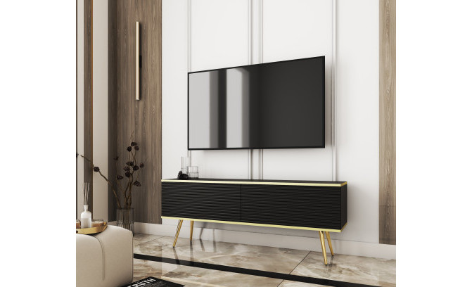 Настенная тумба ORO MDF RTV 135 Czarny + на ножках